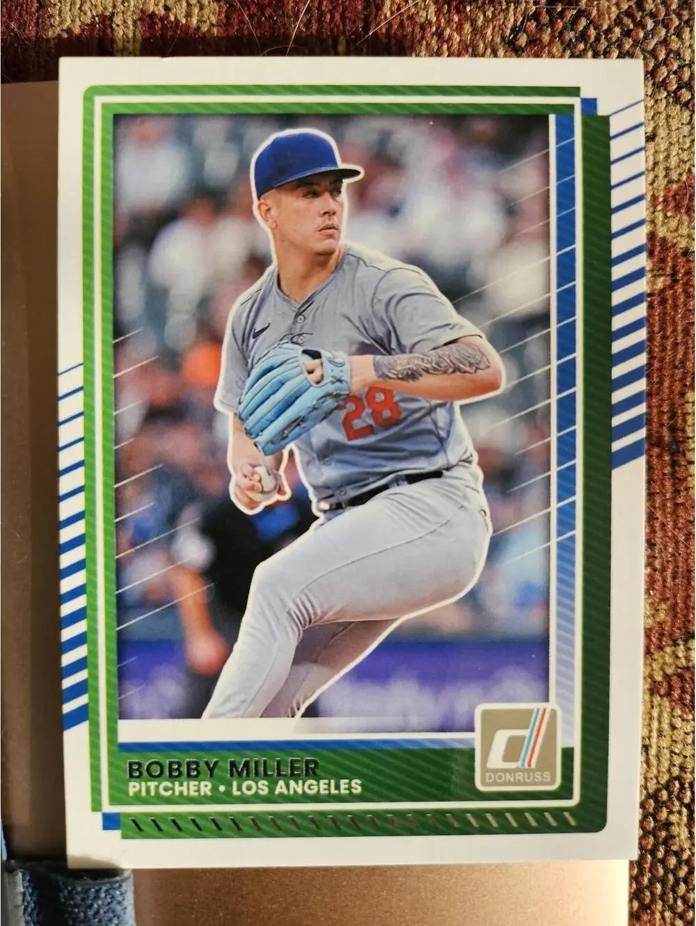 Bobby Miller - 2025 Panini Donruss baseball - #91 - LA Dodgers - RAW Mint